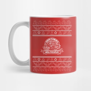 Ugly Mega Pizza Arcade Holiday Sweater Mug